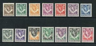 Northern Rhodesia Sg61/74 1963 Set Of 14 M/m Cat 90 Pounds