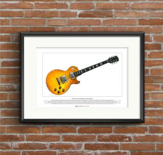 Peter Green’s 1959 Gibson Les Paul Standard Ltd Edition Fine Art Print A3 Size