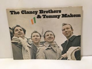 The Clancy Brothers & Tommy Makem Tour Book Program Promo Guide Vtg Irish 60 
