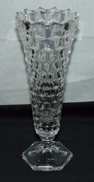 Fostoria American Crystal 8 1/2 " Flared Bud Vase