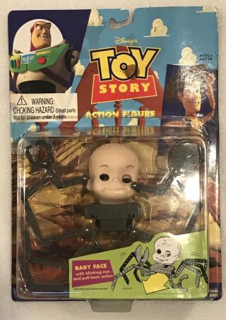 Rare Disney Pixar Toy Story Baby Face Action Figure Thinkway Sid Babyface Spider