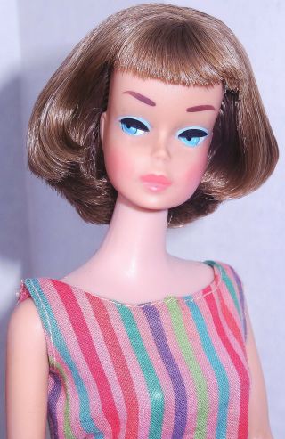 Vintage Long Hair Medium Color Nutmeg American Girl Barbie Doll