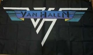 Van Halen Flag 3’x5’ And Eddie Van Halen Guitar Pic Combo