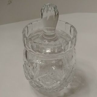 Vintage Cut Crystal Sugar Bowl With Lid