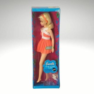 Factory 1969 Mattel Twist N Turn No Bangs Francie Barbie Doll 1170