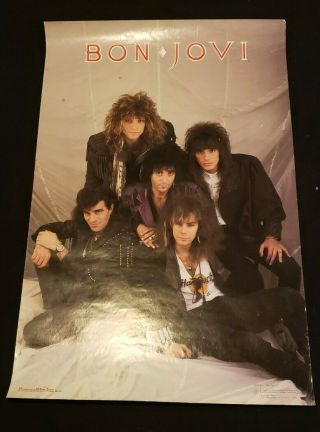 Vintage 1986 Bon Jovi Band Poster