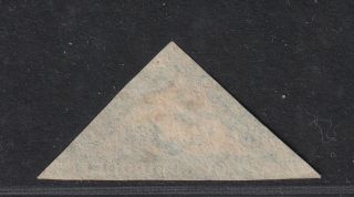Cape of Good Hope SG 7c Scott 5b 1862 6d Slate Lilac Triangle Imperf SCV $540 2