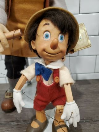 R.  John Wright - Walt Disney - Geppetto & Pinocchio Doll Limited 242 - 1995 EUC 2