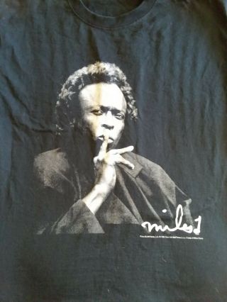 Miles Davis Black T Shirt Size Looks Xl
