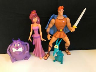Disney Applause Hercules 11 " Figure Set With Meg,  Pain,  & Panic