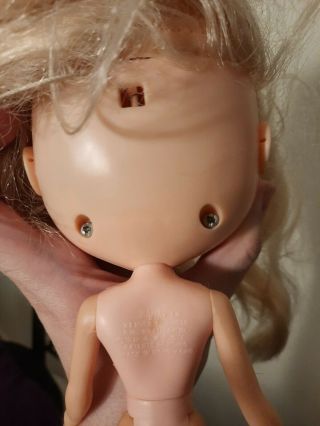 1972 Vintage Kenner Blythe Blonde Doll Ring Pull Changeable Eyes Work 3