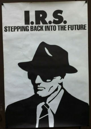 I.  R.  S.  Stepping Back Into The Future 1980s Promo Poster Rem Go - Go Oingo Boingo