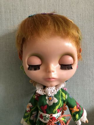 Kenner 1972 Redhead Blythe Doll.  Vintage.  Dress.  7 Lines. 3