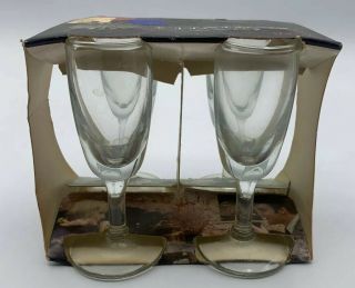 Nos Cordial Set 4 Vintage Libbey Glass Org Pkg Nos 1 Oz Citation Stemware Dt