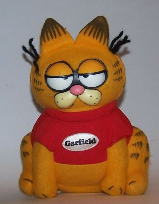 Vintage 1983 Grumpy Garfield Plush Talking Pull String Doll -