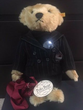 Steiff Ralph Lauren Polo Limited Edition Teddy Bear The Producer With Tag