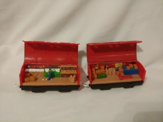 Thomas & Friends Trackmaster See Inside Mail Cars Flip Open Top For Motorized