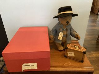 R.  John Wright 15 " Paddington Teddy Bear 2000 W/ Limited Edition Tag 0271/2500