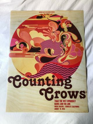 Counting Crows 18 " X 24 " Concert Poster - Greek Theatre,  Berkeley Ca
