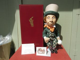 R John Wright Doll Alice In Wonderland Mad Hatter Ltd Ed 119/500 Box Beauty