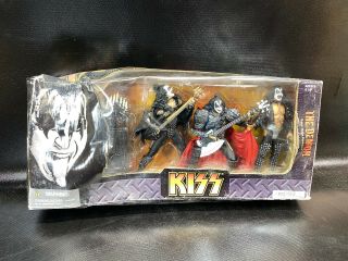 Kiss Stage Figures: The Demon.  3 Pack Beaten Up Box