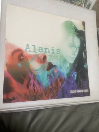 Alanis Morissette Jagged Little Pill Album Flat Double Sided Display - Promo 1995
