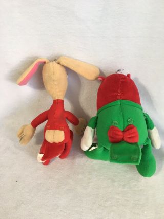 Ren And Stimpy In Pajamas - 1992 Plush Toy Soft Doll Figures By Dakin 7 "