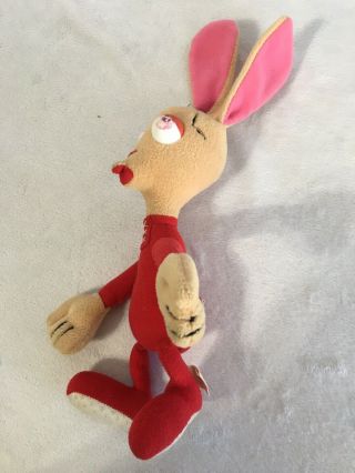 REN AND STIMPY IN PAJAMAS - 1992 PLUSH TOY SOFT DOLL FIGURES BY DAKIN 7 