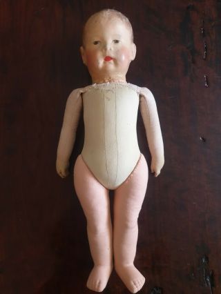 Kathe Kruse Doll 1 1940s 18 " F/restoration German Stoffkopf Cloth Kaethe Puppe