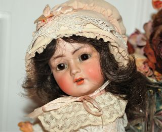 enchanting,  rare K&R Simon Halbig 117n Cabinet size bisque head doll 1910 5