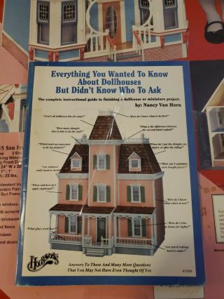 NOS Vintage Dura - Craft San Franciscan Mansion in Miniature Dollhouse 1994 6