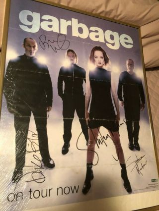 Autographed Garbage Poster