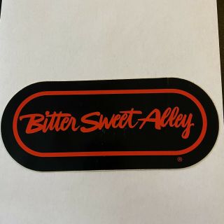 Wrif 101 Bitter Sweet Alley Bumper Sticker 1980’s Detroit.  Vintage Rare