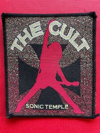 The Cult Sonic Temple 1989 Vintage Old Patch