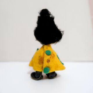 Atelier Fauni doll: Little My.  Handmade in Finland.  Moomin.  1950s or 1960s 3