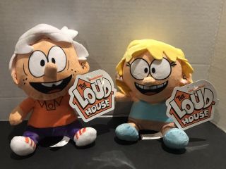 2 Nickelodeon The Loud House Plush 7” - 8” W/ Tags