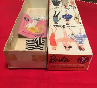 RARE Vintage STOCK No 850 Blonde “TM” BOX 1,  2,  or 3 Ponytail Barbie 4