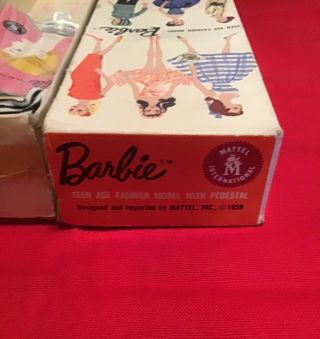RARE Vintage STOCK No 850 Blonde “TM” BOX 1,  2,  or 3 Ponytail Barbie 5