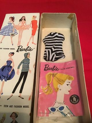 RARE Vintage STOCK No 850 Blonde “TM” BOX 1,  2,  or 3 Ponytail Barbie 6
