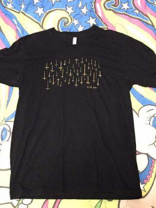 Bright Eyes Upside Down Right Side Up Crosses Shirt 2005 Conor Oberst Rare