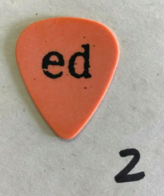 Pearl Jam Pick Eddie Vedder " Ed Name " Guitar Pick (2)