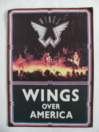 The Beatles Mccartney " Wings Over America " Souvenir Tour Book 1976