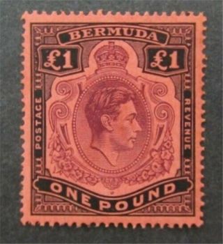 Nystamps British Bermuda Stamp 128a Og H $300 N13y1630