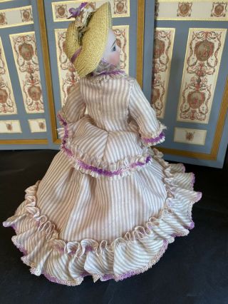 Antique FG French Fashion Doll 11 IN Antique Doll Gown Wig 4