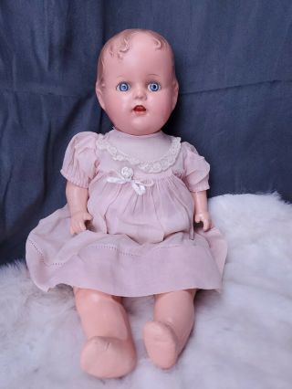 1947 Composition Baby Doll " Miracle On 34th Street " Movie Blue Sleep Eyes 18 "