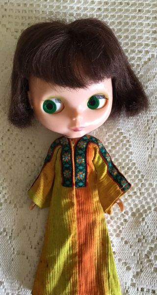 Vintage 1972 Kenner Blythe Doll With Eyes & No Cracks On Her Body