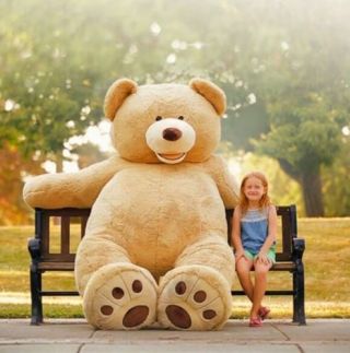 Huge Giant Teddy Bear 93 " Plush Life Size Stuffed Animal Valentine