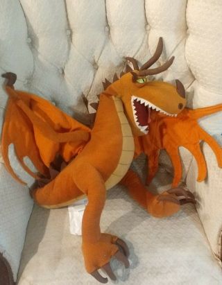 Rare Large How To Train Your Dragon Hookfang Monstrous Nightmare Plush 2010 36 "