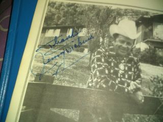 Vintage Little Jimmy Dickens Concert Book And Autograph With Two Tickets From.