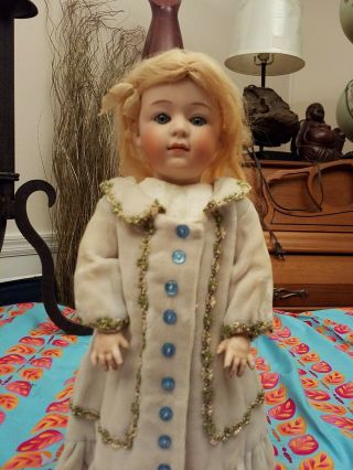 Gebruder Heubach 12 " Closed Mouth Antique Doll Marked 7247